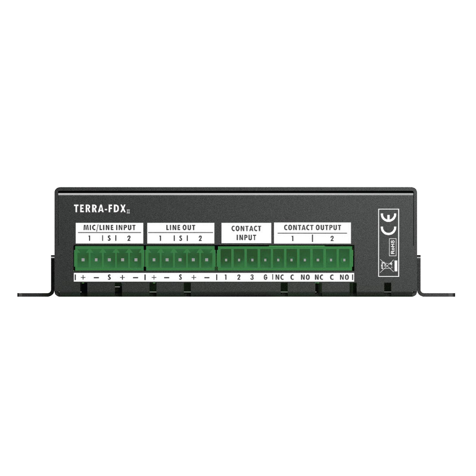 Terracom TERRA-FDX/G2 IP, POE Audio Encoder/Decoder, Rear