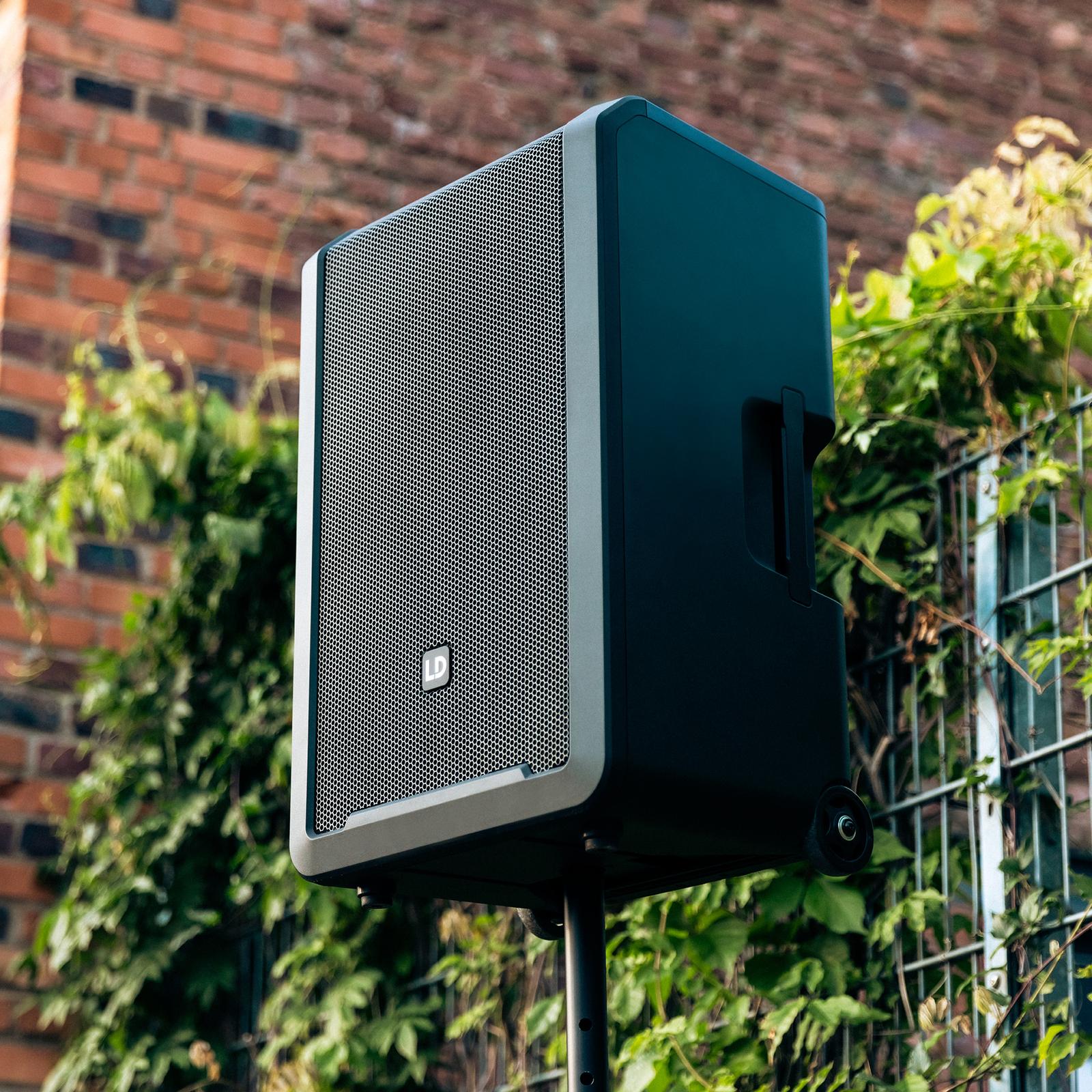 LD Systems ANNY 12 Portable PA System in a Garden
