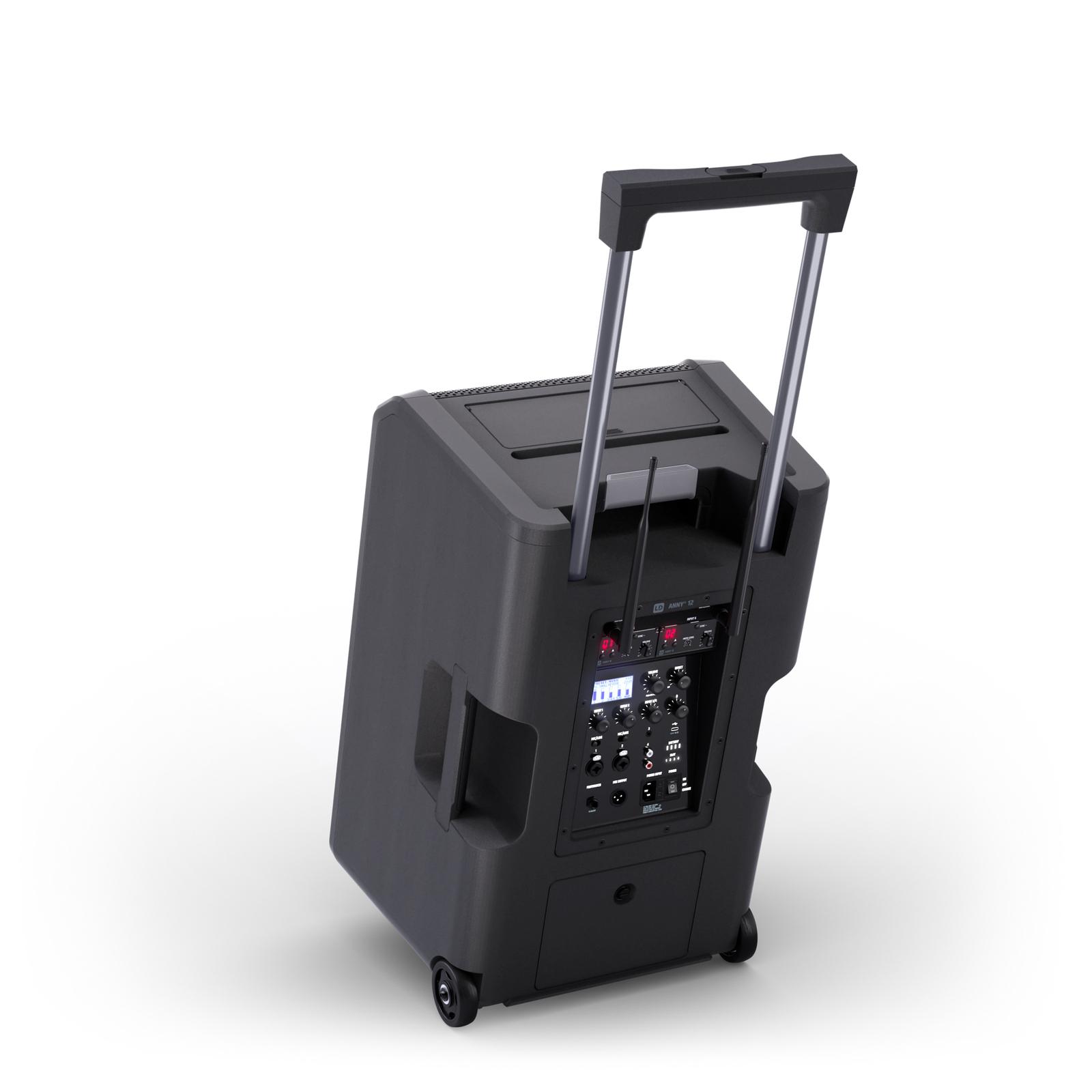 LD Systems ANNY 12 HHD2 B8, Wheels & Handle Make Moving Easy
