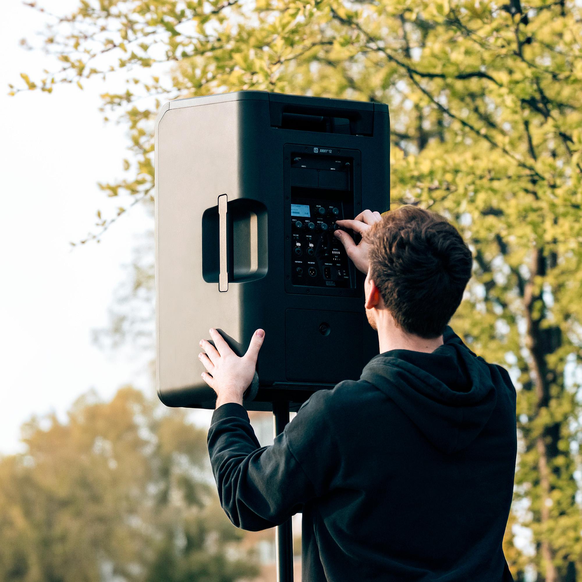 LD Systems ANNY 12, Setting Up Outdoors