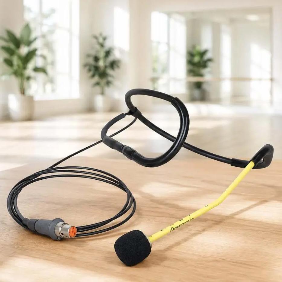 Fitness Audio Aeromicmic Sweat Proof Fitness Headset Microphone, Studio Shot