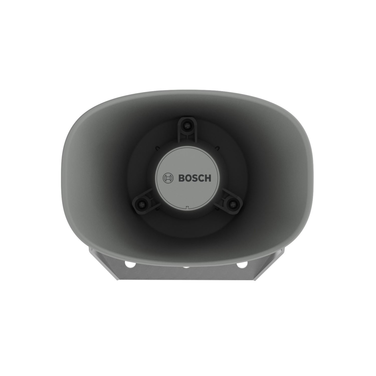Bosch LHE-10CGE, EN54-24, IP66, 10W horn loudspeaker. Front.