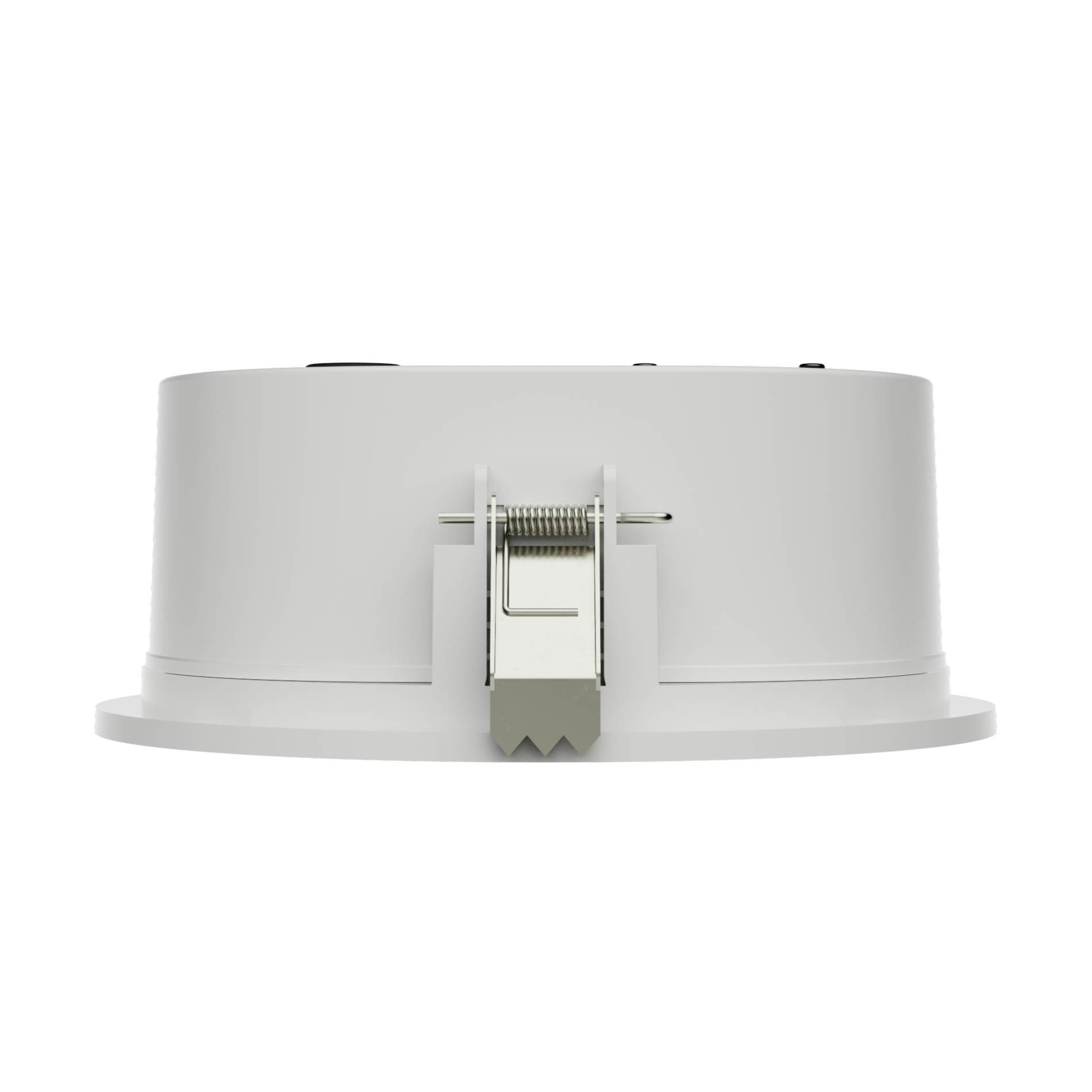Bosch LCE-06CWE EN54-24 Ceiling Loudspeaker, Showing Spring Clip Mounting.