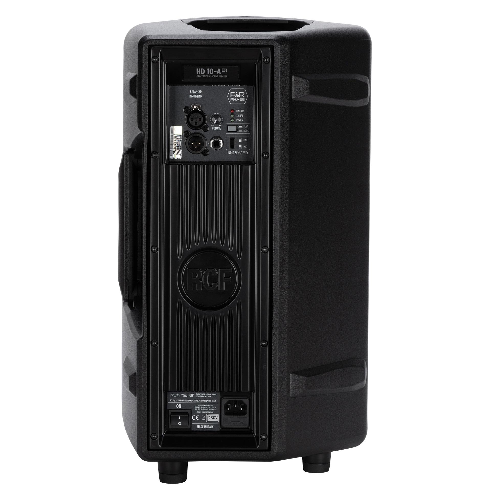 RCF HD10A Active Two Way Monitor Loudspeaker, rear